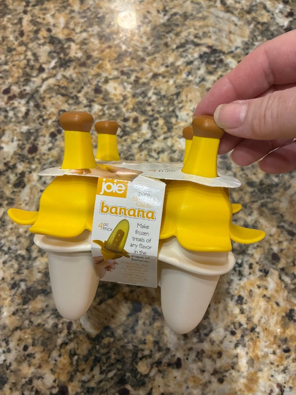 NWT set of 4 banana popsicle molds Cute design!